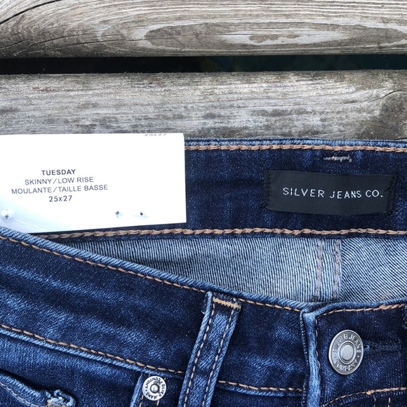 NWT Silver Jeans Tuesday Skinny Low Rise - Picture 8 of 11